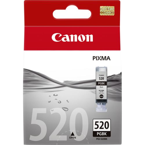 Canon PGI-520BK (Yield: 350 Pages) Black Ink Cartridge