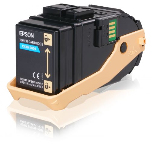 Epson 0604 High Capacity Toner Cartridge (Yield 7,500 Pages) Cyan for AcuLaser C9300N Series Colour Laser Printers