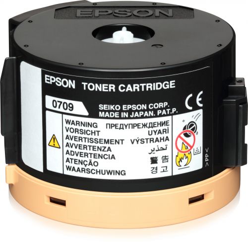 Epson 0709 Standard Capacity Black Toner Cartridge (Yield 2500 Pages) for WorkForce AL-M200 Series/AL-MX200 Series Mono Laser Printers