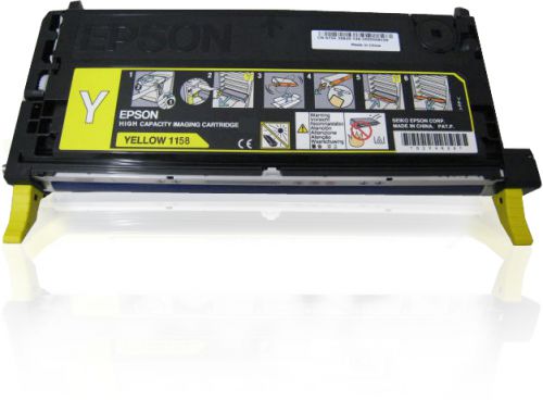 Epson 1158 High Capacity Toner Cartridge (Yield 6,000 Pages) Yellow for AcuLaser C2800