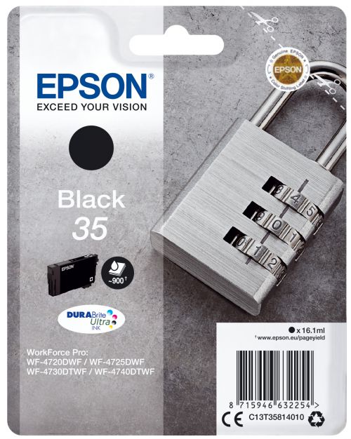 Epson Padlock 35 (16.1 ml) Durabrite Ultra Black Ink Cartridge