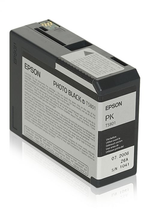 Epson T5801 (Volume: 80ml) Photo Black Ink Cartridge