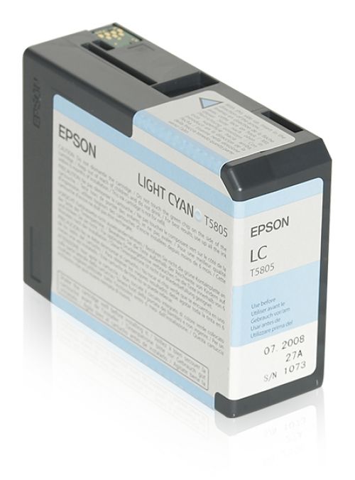 Epson T5805 (Volume: 80ml) Light Cyan Ink Cartridge