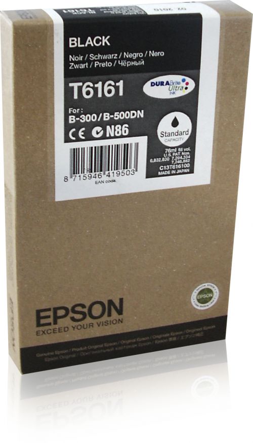 Epson T6161 Black Ink Cartridge for B-500DN