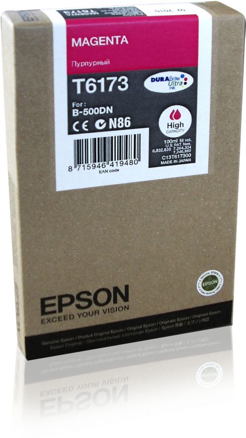 Epson T6173 High Capacity Magenta Ink Cartridge for B500DN