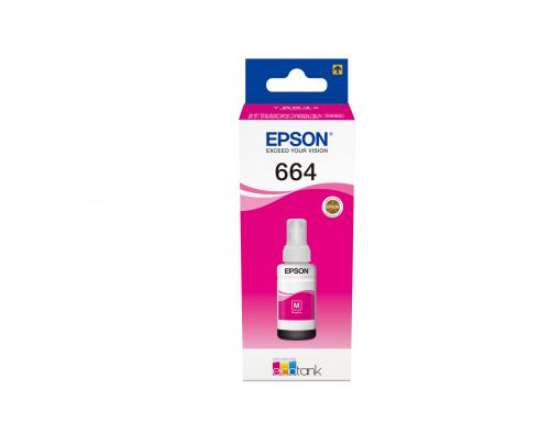 Epson T6643 (Yield: 6,500 Pages) Magenta Ink Bottle