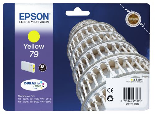 Epson Tower of Pisa 79 (Yield: 800 Pages) Durabrite Yellow Ink Cartridge