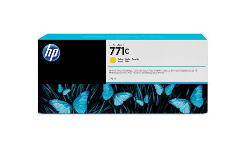 HP 771C (775ml) Yellow Ink Cartridge for Deisgnjet Z6200 1067mm/Z6200 1524mm Photo Printers