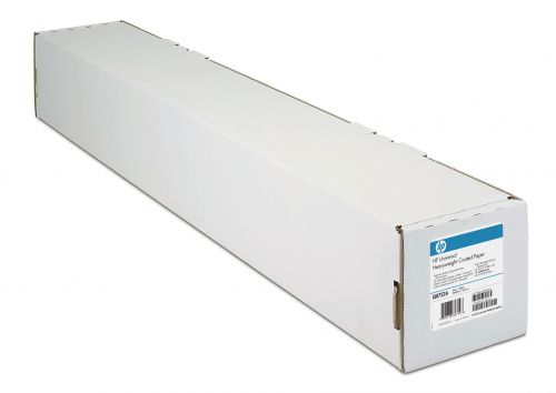 HPC6019B | HP Coated Paper. 90gsm paper gives excellent lightfastness indoors and superior bleed control for presentation quality images. 610mmx45m roll. Suitable for HP Designjet/Designjet 3000CP and 3500CP printers 1000 series.