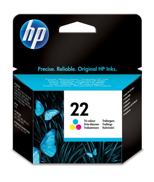 HP 22 Tri-Colour (Yield 165 Pages) InkJet Print Cartridge