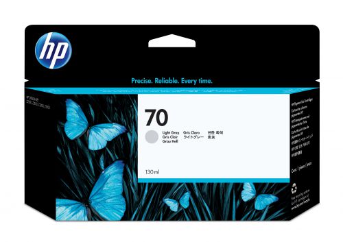 HP 70 Light Grey Colour Ink Cartridge (130ml) with Vivera Ink