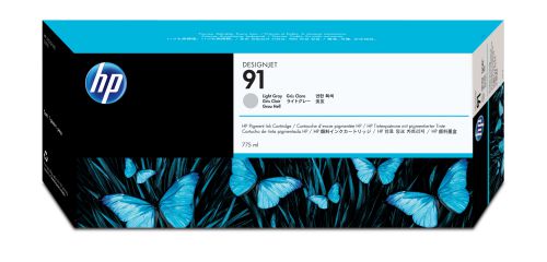 HP 91 Ink Cartridge (775 ml) with Vivera Ink (Light Grey)
