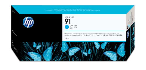 HP 91 Ink Cartridge (775 ml) with Vivera Ink (Cyan)