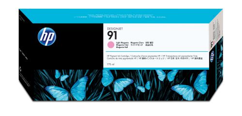 HP 91 Ink Cartridge (775 ml) with Vivera Ink (Light Magenta)