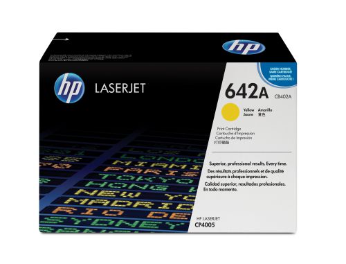 HP 642A (Yield: 7,500 Pages) Yellow Toner Cartridge