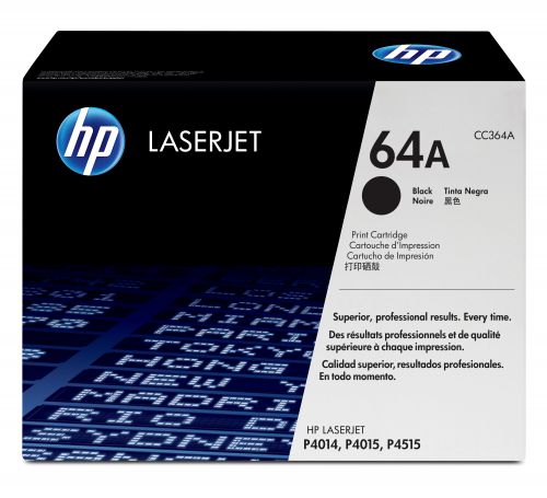 HP 64A (Yield: 10,000 Pages) Black Toner Cartridge