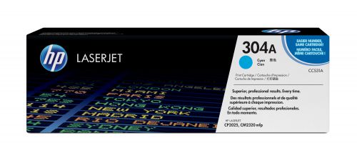 HP 304A (Yield: 2,800 Pages) Cyan Toner Cartridge