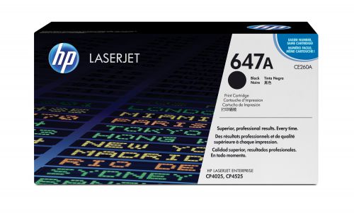 HP 647A (Yield: 8,500 Pages) Black Toner Cartridge
