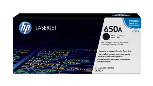 HP 650A (Yield: 13,500 Pages) Black Toner Cartridge