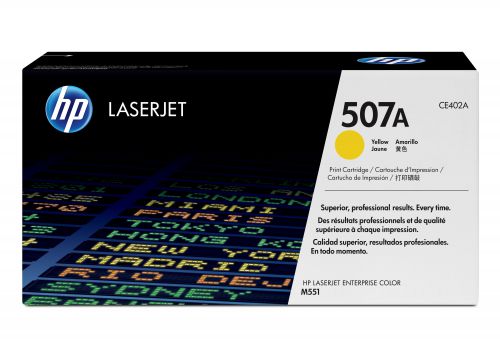 HP 507A (Yield: 6,000 Pages) Yellow Toner Cartridge