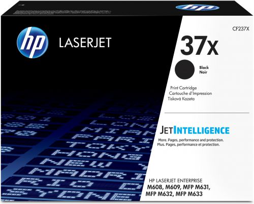 HP 37X (Yield: 25,000 Pages) High Yield Original LaserJet Black Toner Cartridge