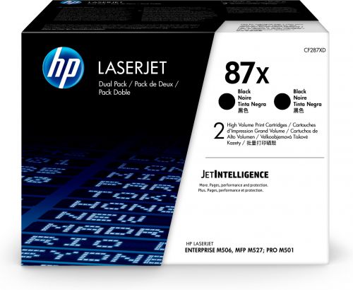 HP 87X (Yield 18,000 Pages) Black Original LaserJet Toner Cartridge (Dual Pack)