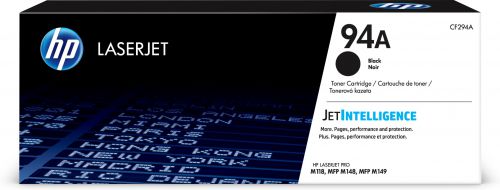 HP 94A (Yield: 1,200 Pages) Black Original LaserJet Toner Cartridge