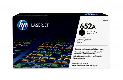 HP 652A (Yield: 11,500 Pages) Black Toner Cartridge