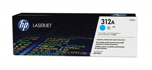 HP 312A (Yield: 2,700 Pages) Cyan Toner Cartridge