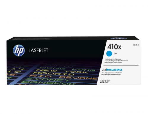 HP 410X (Yield: 5,000 Pages) High Yield Cyan Toner Cartridge