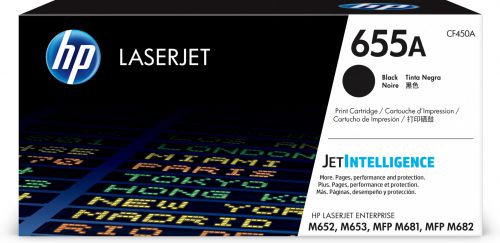HP 655A (Yield 12,500 Pages) Original LaserJet Toner Cartridge (Black)