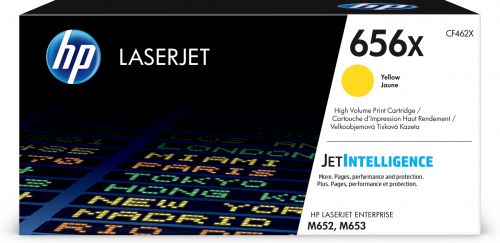 HP 656X (Yield 22,000 Pages) High Yield Original LaserJet Toner Cartridge (Yellow)