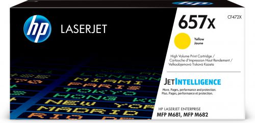 HP 657X (Yield 23,000 Pages) High Yield Original LaserJet Toner Cartridge (Yellow)