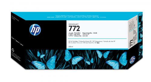 HP 772 Photo Black Ink Cartridge (300ml) for HP Designjet Z5200 PostScript Printer