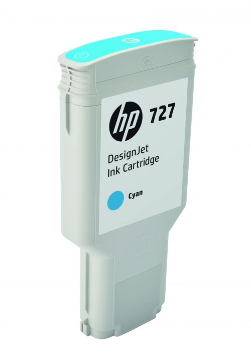 HP 727 (300ml) DesignJet Ink Cartridge (Cyan)