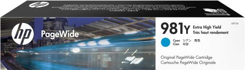 HP 981Y (Yield: 20,000 Pages) Extra High Yield Original Cyan PageWide Cartridge