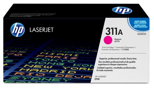 HP 311A Magenta Smart Print Cartridge (Yield 6,000) for LaserJet 3700