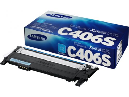HP C406S Cyan Toner Cartridge (Yield 1500 Pages) for CLX-3305FN Colour Laser Multifunction Printer