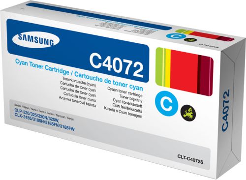HP C4072S Cyan Toner Cartridge for CLP-320/CLP-325/CLX-3185 Series Printers (Yield 1000 Pages)