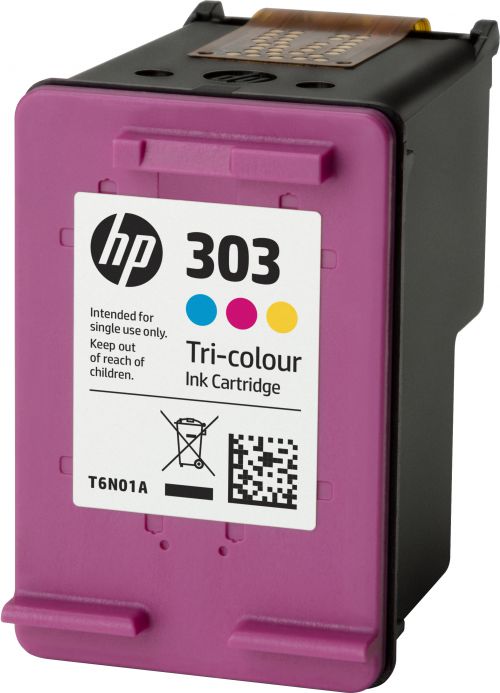 HP 303 (Yield 165 Pages) Dye-based Original Ink Cartridge (Tri-colour)
