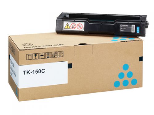 Kyocera TK-150C Cyan Toner (Yield 6,000 Pages) Toner Cartridge for FS-C1020 Multi Function Printers
