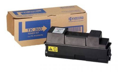 Kyocera TK-360 Black (Yield 20,000 Pages) Toner Cartridge for FS-4020DN Printers
