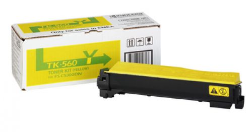 Kyocera TK-560Y (Yield: 10,000 Pages) Yellow Toner Cartridge
