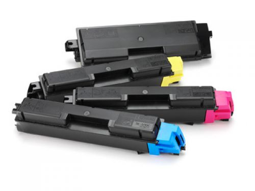 Kyocera TK-590Y (Yield: 5,000 Pages) Yellow Toner Cartridge