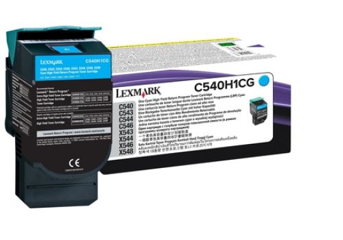 Lexmark Return Program C540H1CG (High Yield: 2,000 Pages) Cyan Toner Cartridge