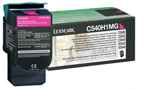 Lexmark Return Program C540H1CG (High Yield: 2,000 Pages) Magenta Toner Cartridge
