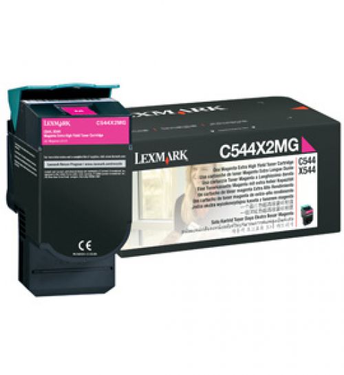 Lexmark (Extra High Yield: 4,000 Pages) Magenta Toner Cartridge for C544dn/C544dtn/C544dw/C544n Colour Laser Printers