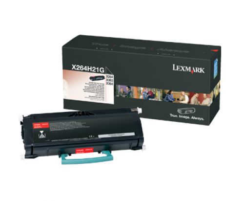 Lexmark (High Yield: 9,000 Pages) Black Toner Cartridge for X264/X363/X364 Multifunction Mono Laser Printer