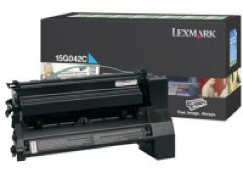 Lexmark Cyan High Yield Return Program Print Cartridge (yields 15,000)