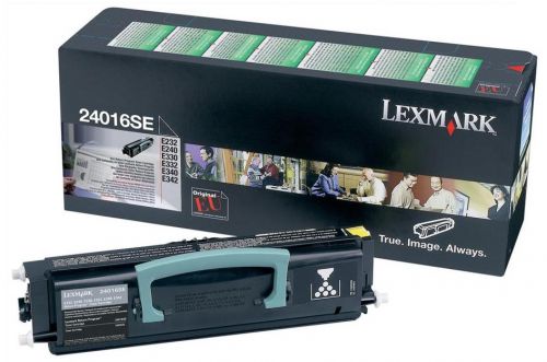 Lexmark Return Program 24016SE Black Toner Cartridge (Yield: 2,500 Pages) for E232, E33X, E34X Printer